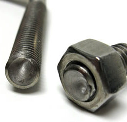 Broken bolt with nut