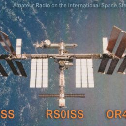 Ham Radio QSL Card from International Space Station