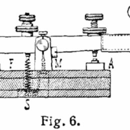 illustration of a morse code straight key