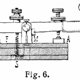 illustration of a morse code telegraph key