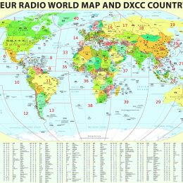 Amateur Radio World Map & DXCC Country List