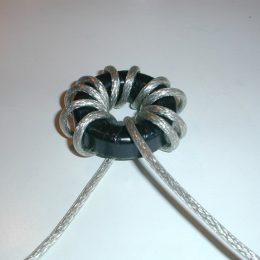 wire wrapped ferrite choke