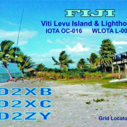 Ham Radio QSL Card from Fiji