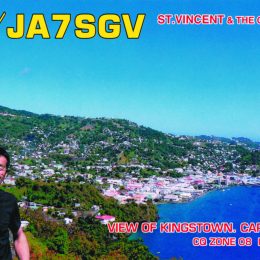 QSL card from St. Vincent and the Grendanines QRV