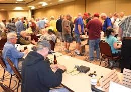 ham radio crowd at event