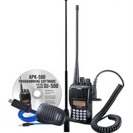 an alicno handheld ham radio and CR-ROM