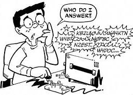 ham radio keyer cartoon