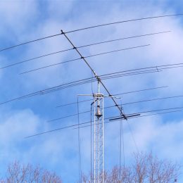 large yagi antenna in the sky