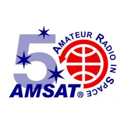 AMSAT 50 year anniversary logo