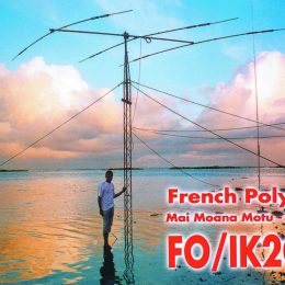 IK2QPR Ham Radio QSL Card from French Polynesia
