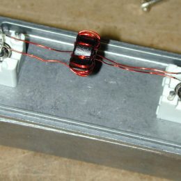 homemade ferrite core transformer