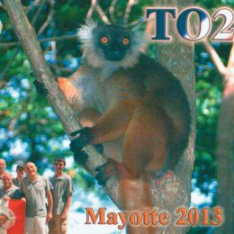 TO2TT ham radio QSL card from Mayotte