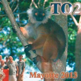 TO2TT ham radio QSL card from Mayotte