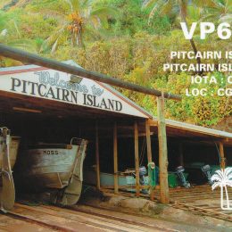 VP6PR Pitcairn Island QSL Card