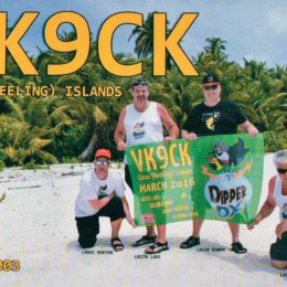 QSL card from Cocos Keeling Islands QRV
