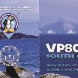 VP8ORK ham radio QSL card from South Orkney Islands