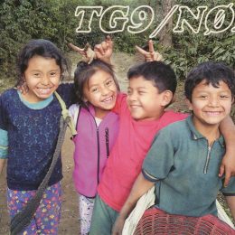 TG9 Ham Radio QSL card from the Republic of Guatemala