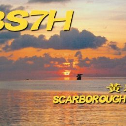 Bs7H Ham Radio QSL Card From Scarborough Reef