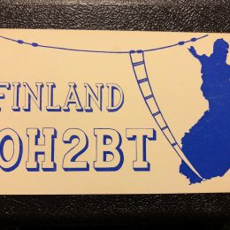 OH3BT Finland Ham Radio QSL Card