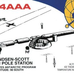 Antarctica Ham Radio QSL Card