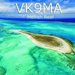 VK9MA QSL Card from Mellish Reef 2017