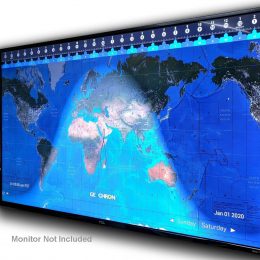 geochron digital atlas wall clock