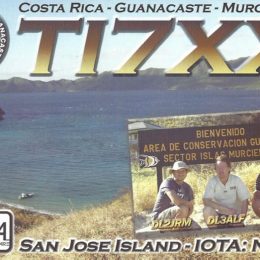 TI7XX Ham Radio QSL Card from Costa Rica﻿