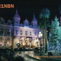 JH1NBN Ham Radio QSL Card from Monaco﻿