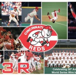 NK7U Cincinnati Reds 1990 World Series QSL Card, front