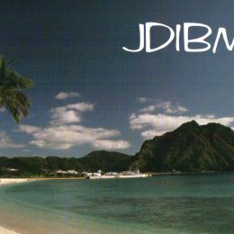 JD1BMH Ham Radio QSL Card from Ogasawara