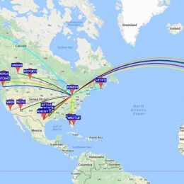 WSPR Radio Network Map