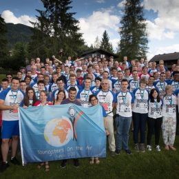 a group of young ham radio operators group photo