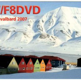 JW/F8DVD Ham Radio QSL Card from Svalbard