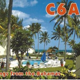 C6ABB QSL Card from the Bahamas﻿