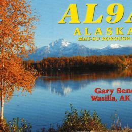 AL9A Ham Radio QSL Card from Alaska﻿