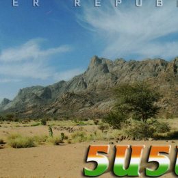 5U5U Ham Radio QSL Card from Niger