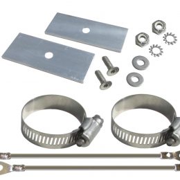 assorted clamps and hardware