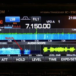 icom ham radio IC-7300 screen