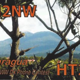 YN2NW Ham Radio QSL card from Nicaragua