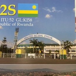 9X2S Ham Radio QSL Card from Rwanda