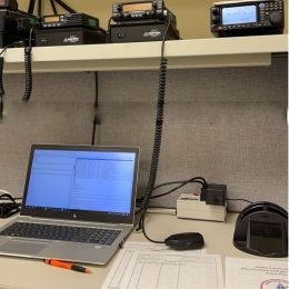 ECOMM station with mobile ham radios