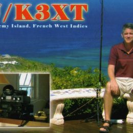 FJ/K3XT St. Barthelemy QSL Card