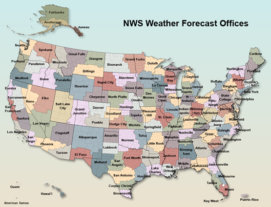 National Weather Service Map