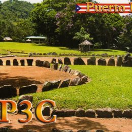 WP3C Ham Radio QSL Card from Puerto Rico