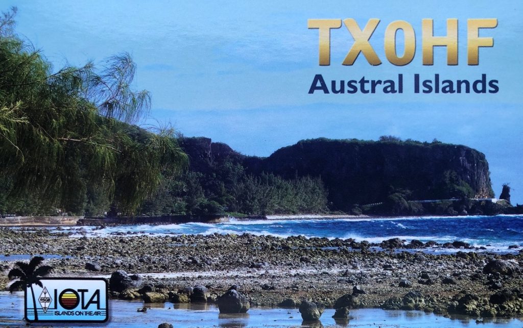 Austral Islands QSL Card, TX5SPA
