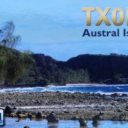 TX0HF Ham Radio QSL Card from Austral Islands