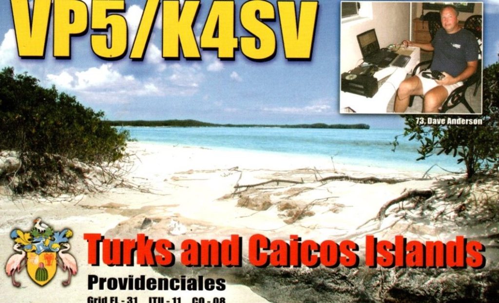 Turks and Caicos QSL Card