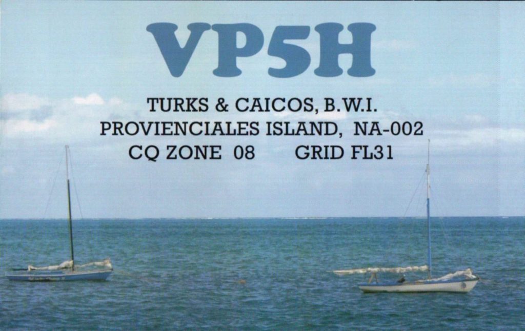 Turks and Caicos QSL Card