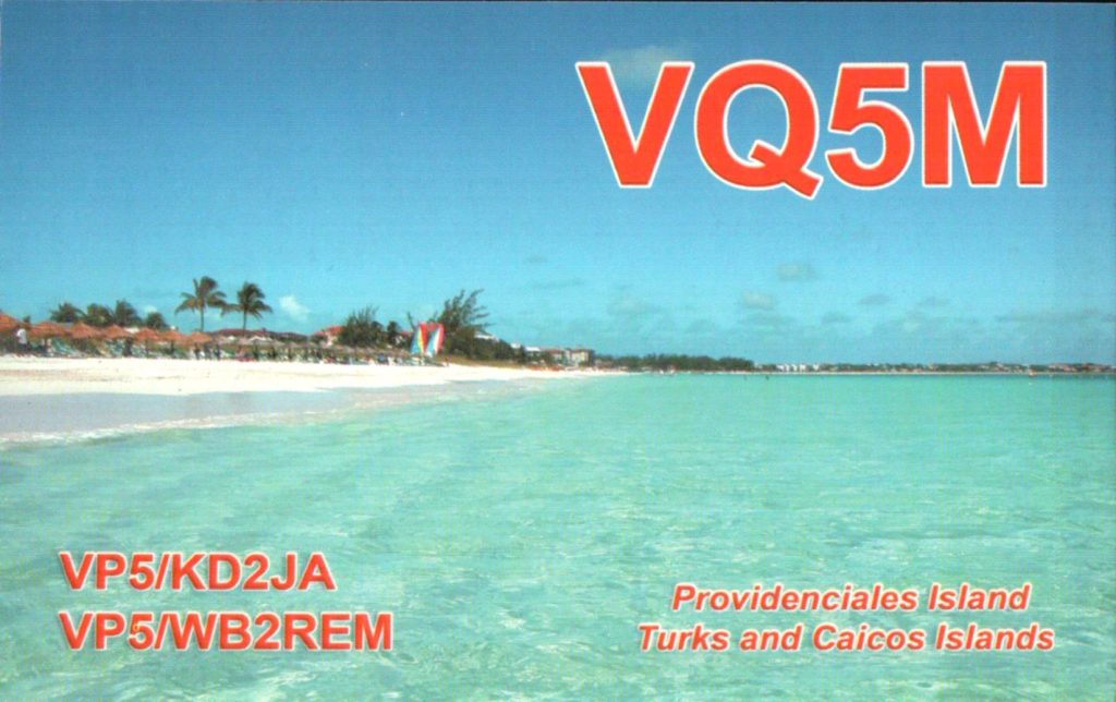 Turks and Caicos QSL Card