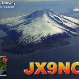 JX9NOA Ham Radio QSL Card from Jan Mayen